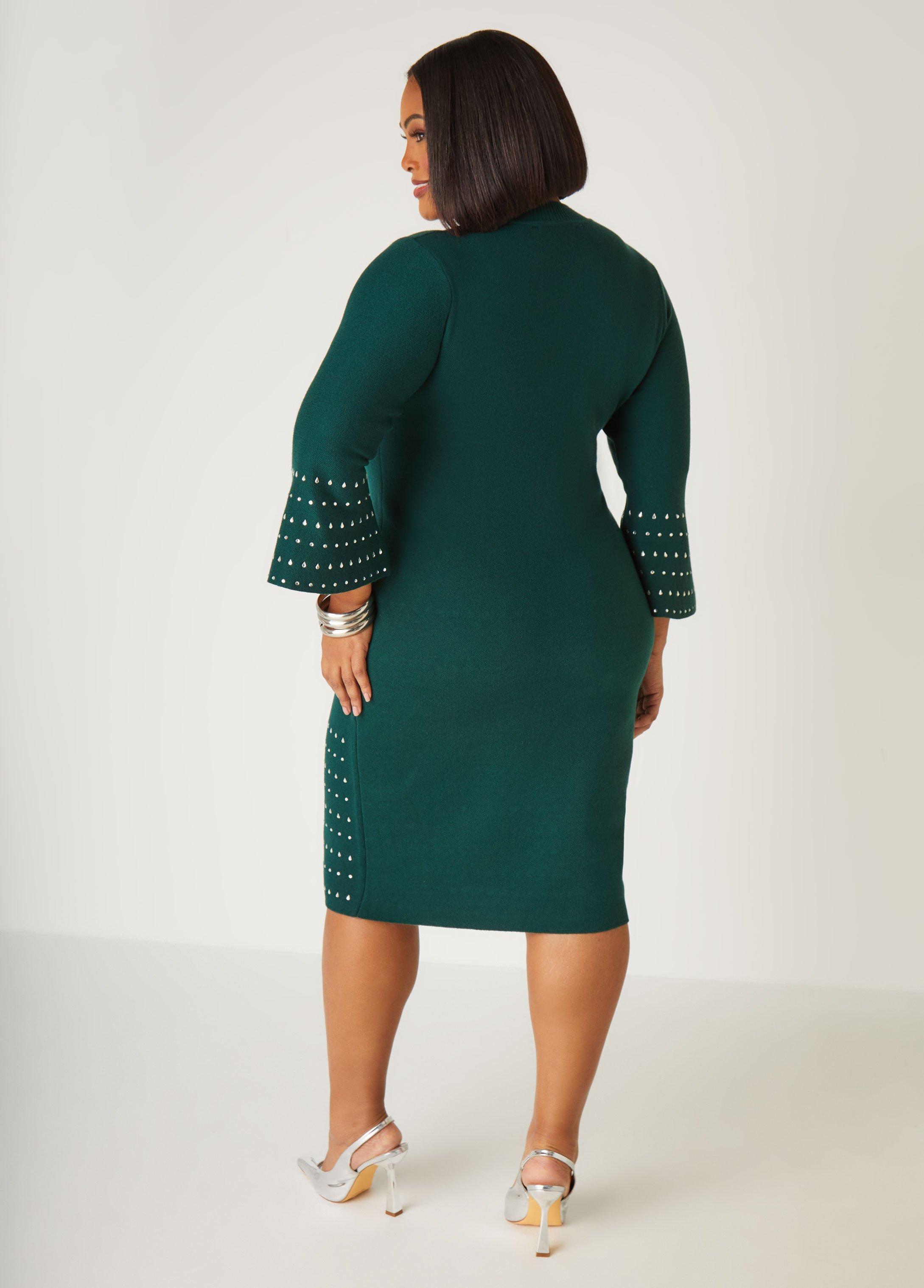 Crystal Bodycon Sweater Dress Product Image