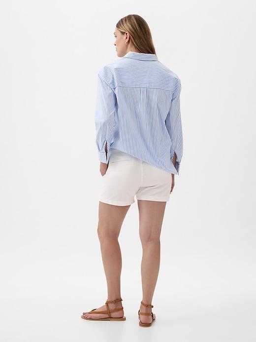 Maternity Linen-Cotton Shorts Product Image