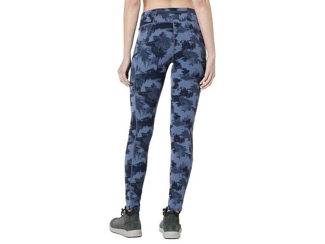 L.L.Bean Boundless Performance Pocket Tights Print (Vintage Indigo Blurry Camo) Women's Casual Pants Product Image