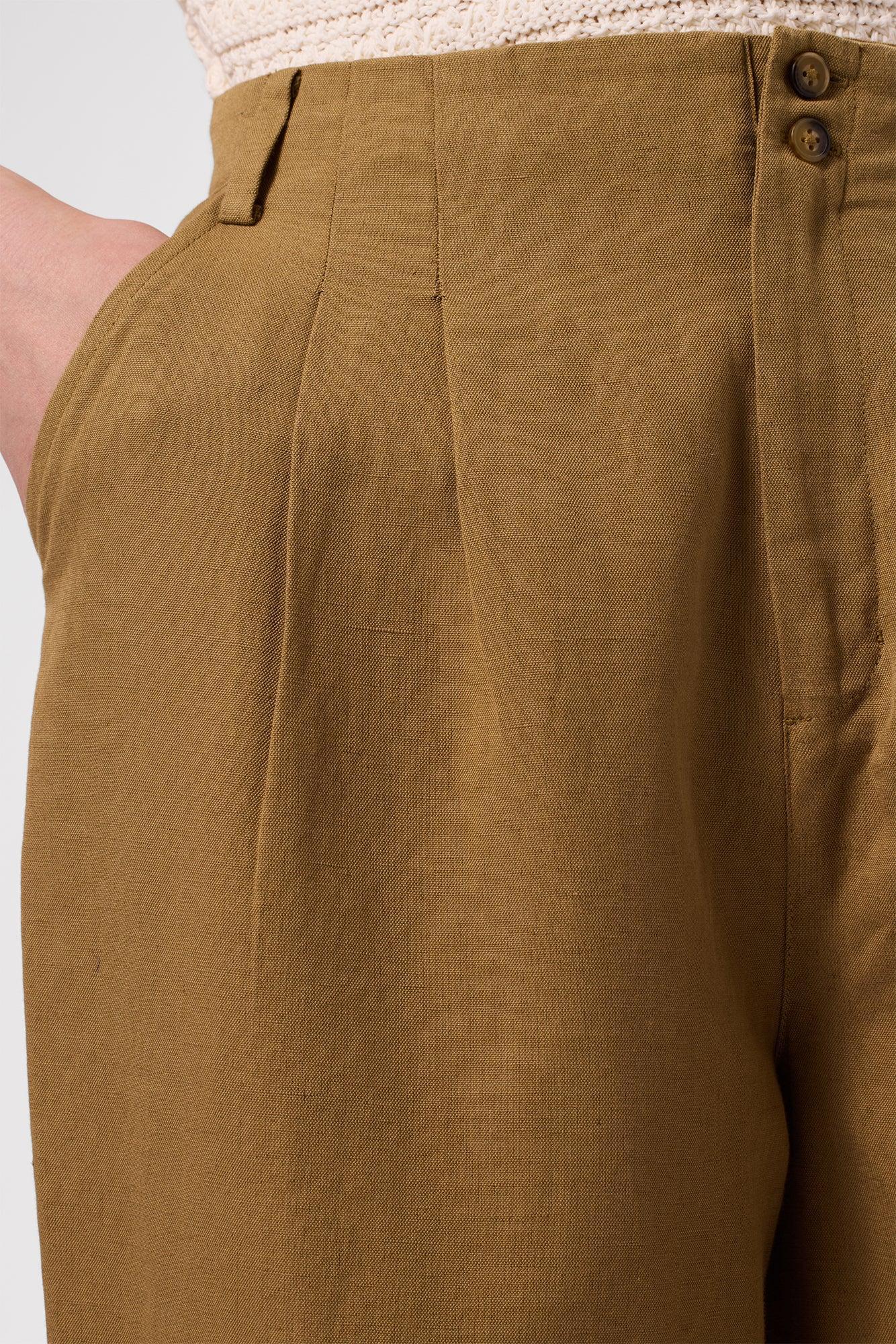 Larisa Cotton Linen Pant - Elm Product Image