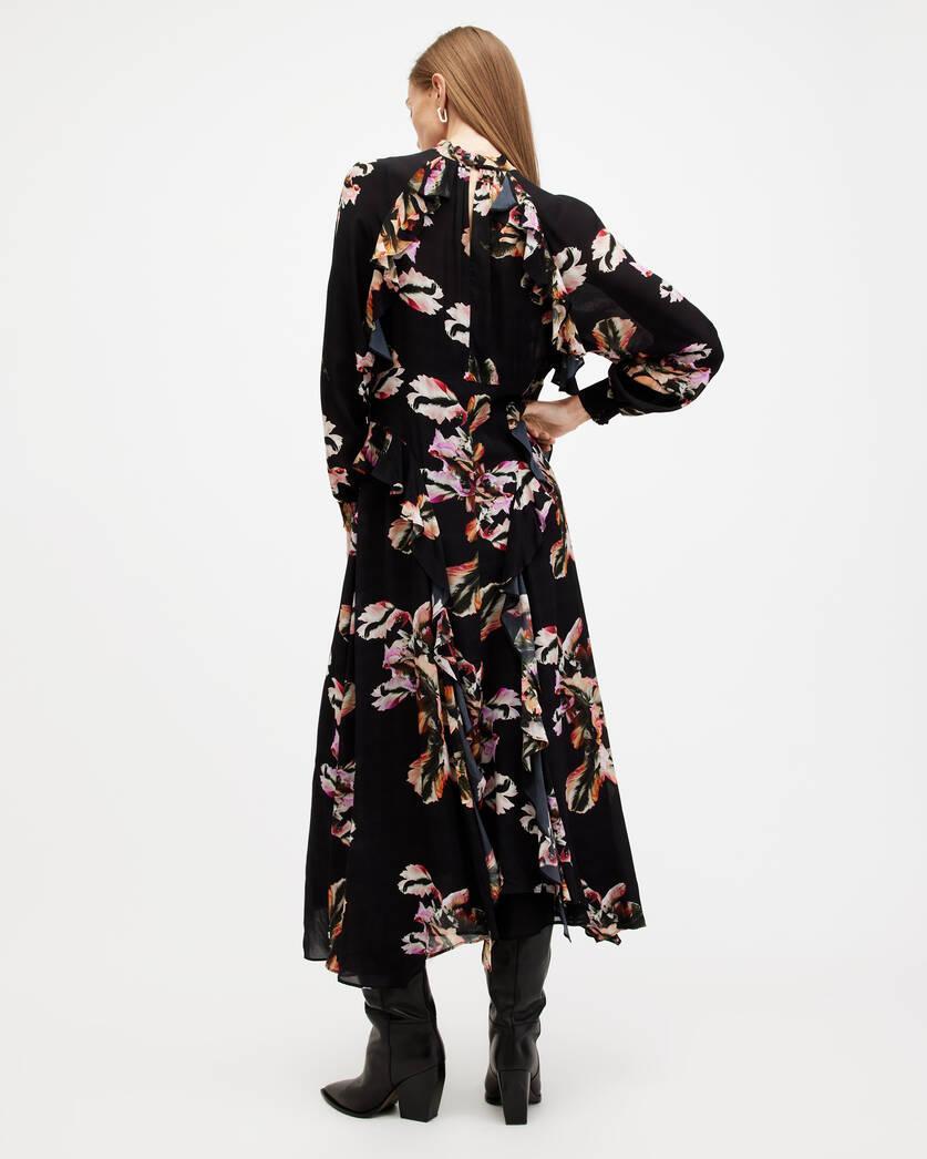 Jessica Floral Print Ruffle Maxi Dress Product Image