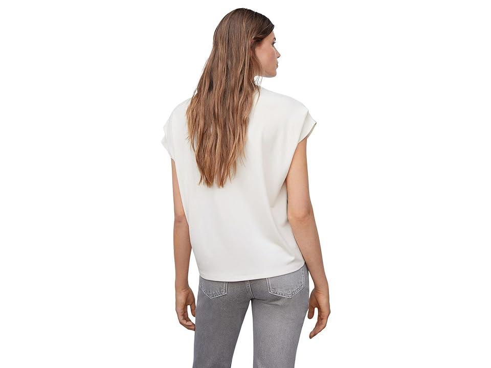 MANGO Malbec Top (Ecru) Women's T Shirt Product Image