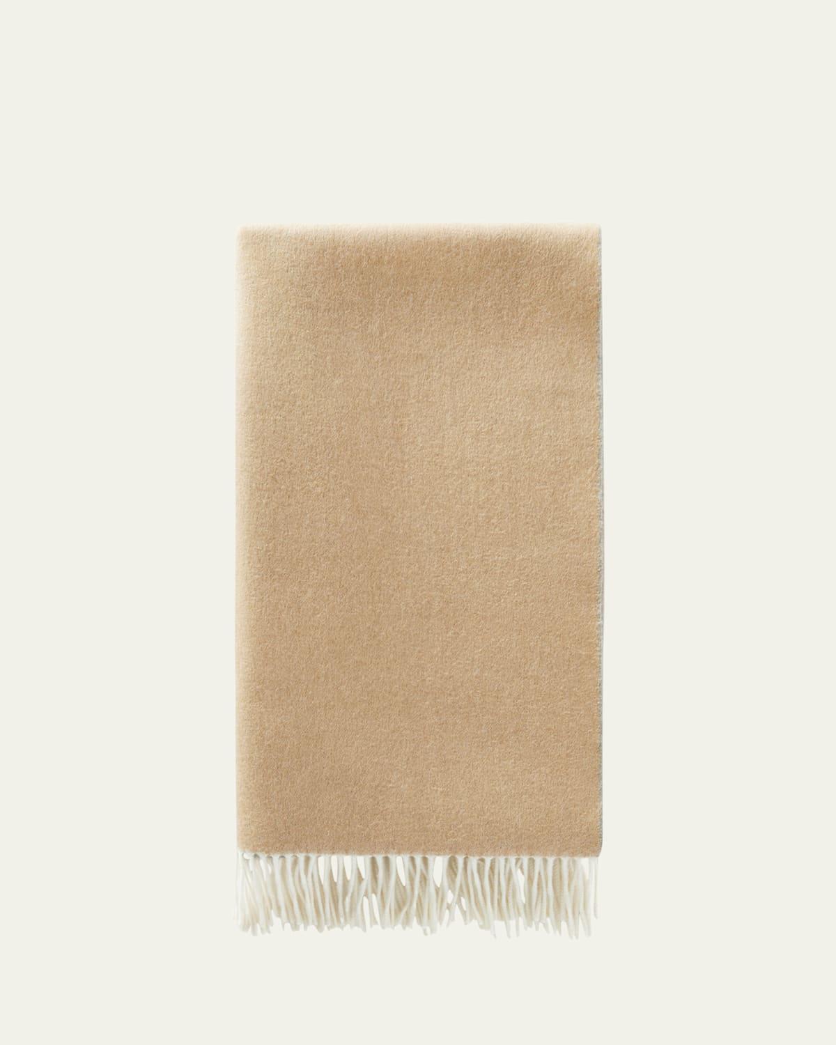 Womens Two-Tone Cashmere Scarf Product Image