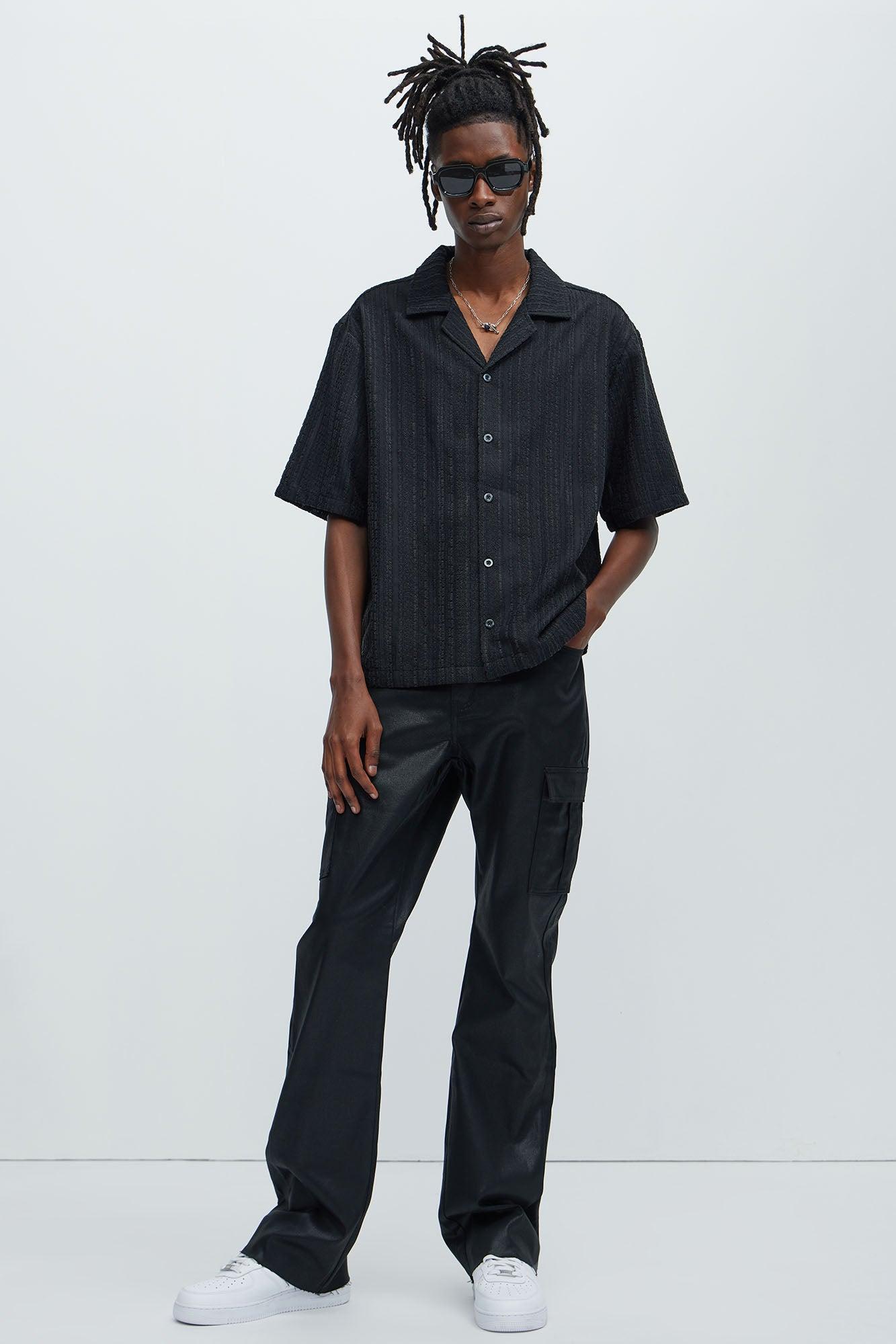 Telford Textured Shirt - Black Product Image