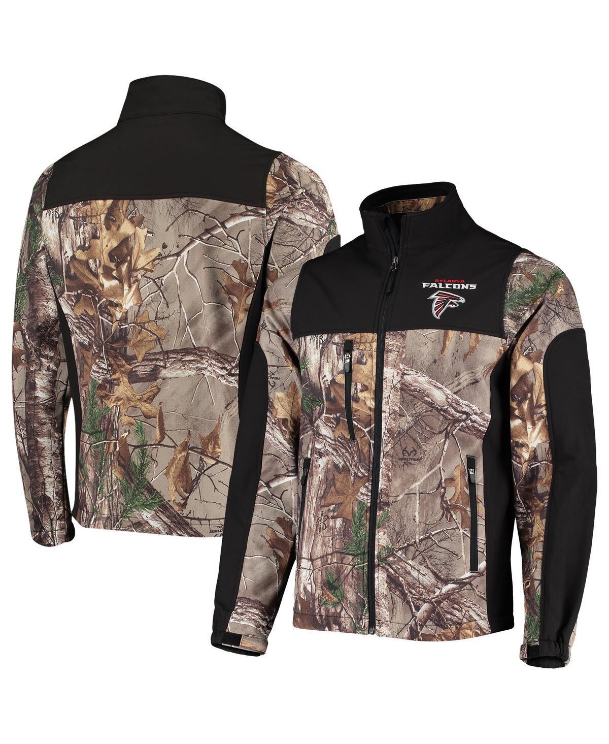 Men's Dunbrooke Realtree Camo/Black Atlanta Falcons Circle Hunter Softshell Full-Zip Jacket Product Image