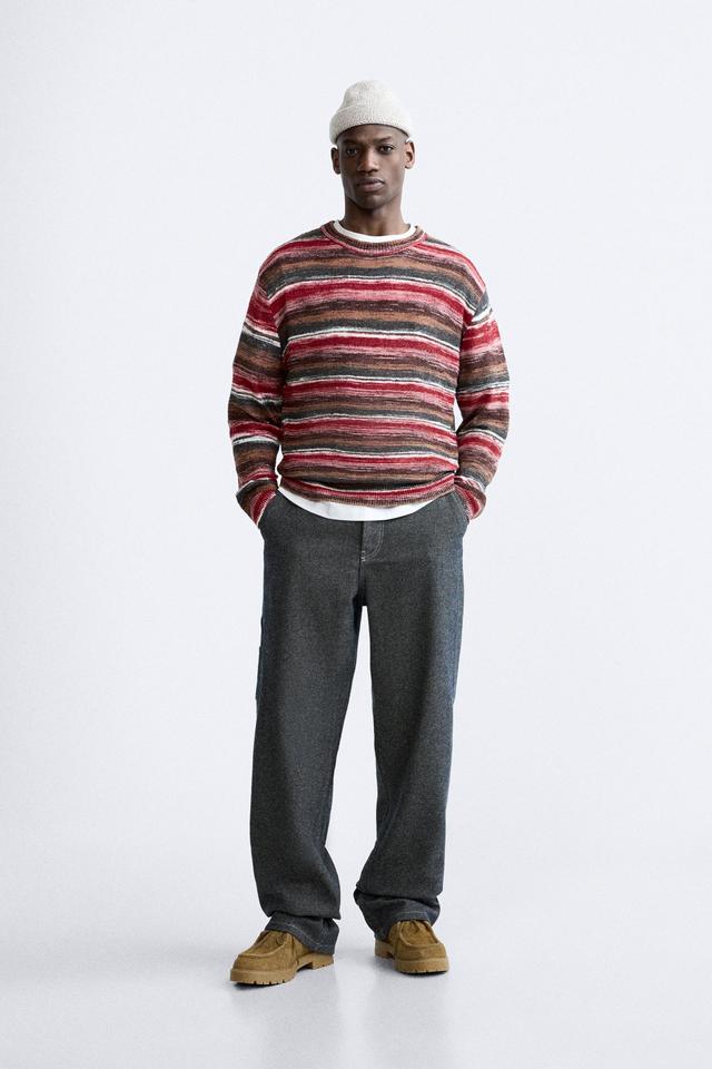 STRIPED JACQUARD SWEATER Product Image