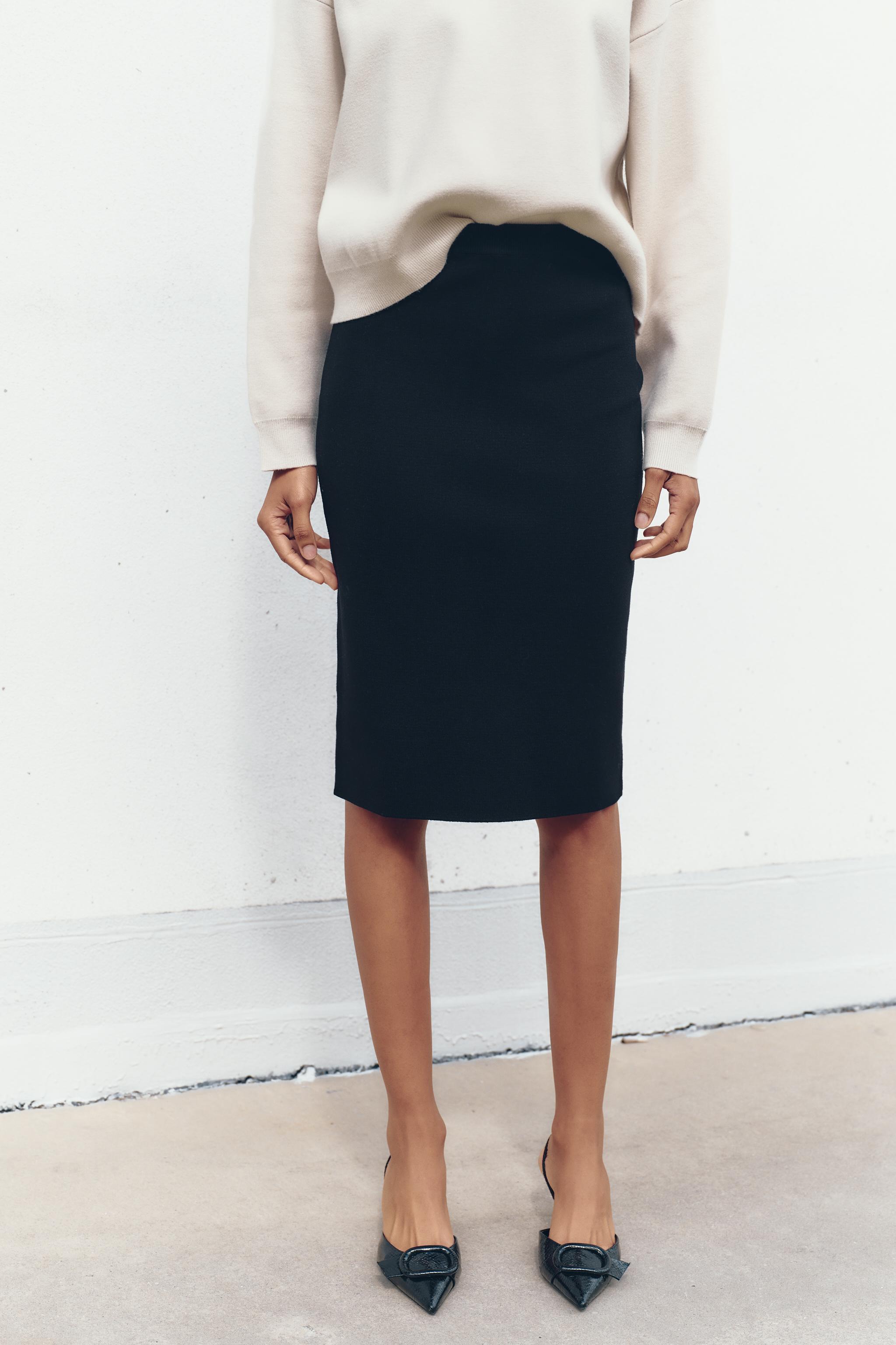 KNIT MIDI SKIRT Product Image