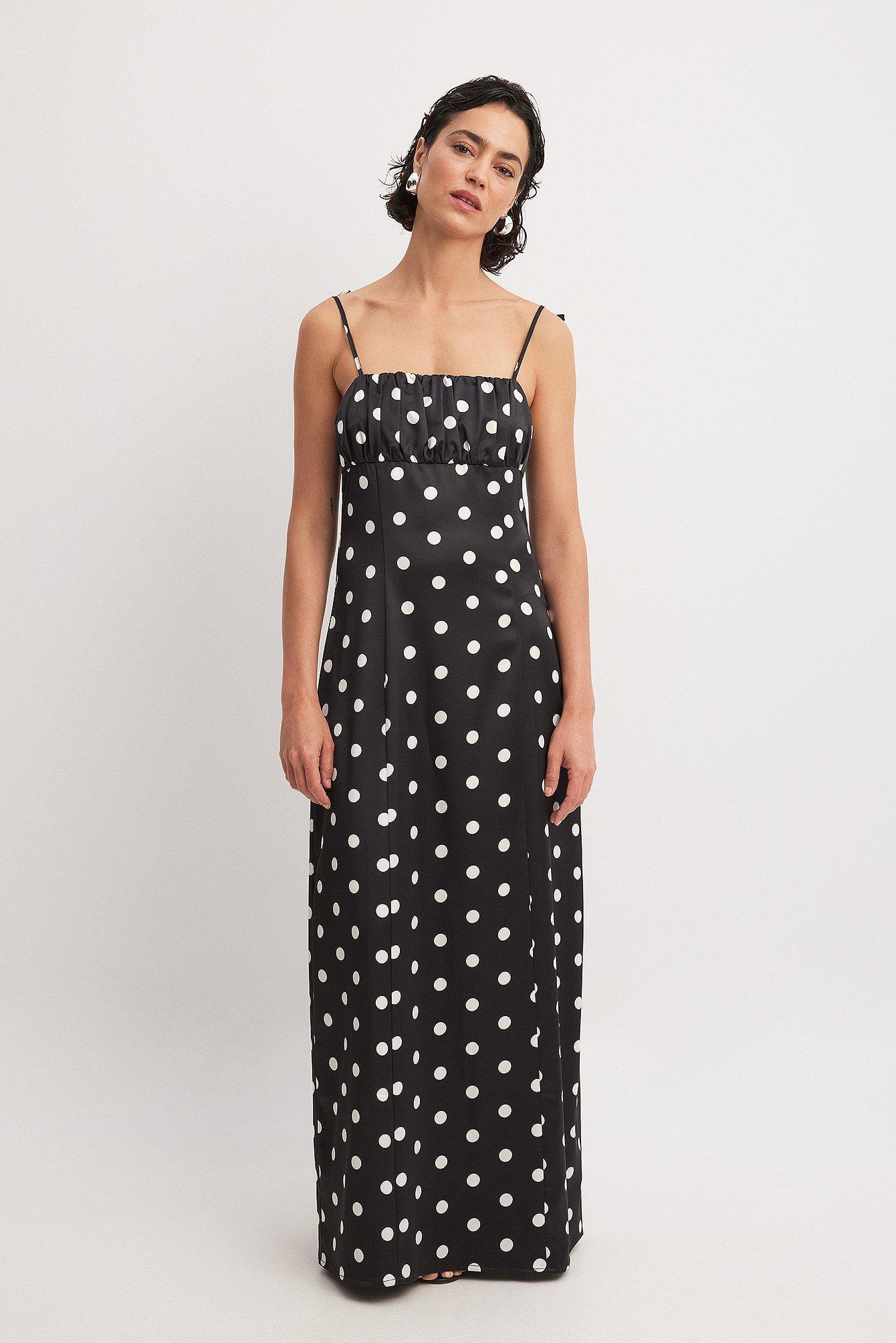 Dot Print Slip Maxi Dress Product Image