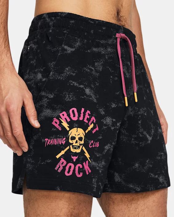 Men's Project Rock Rival Terry Printed Shorts Product Image