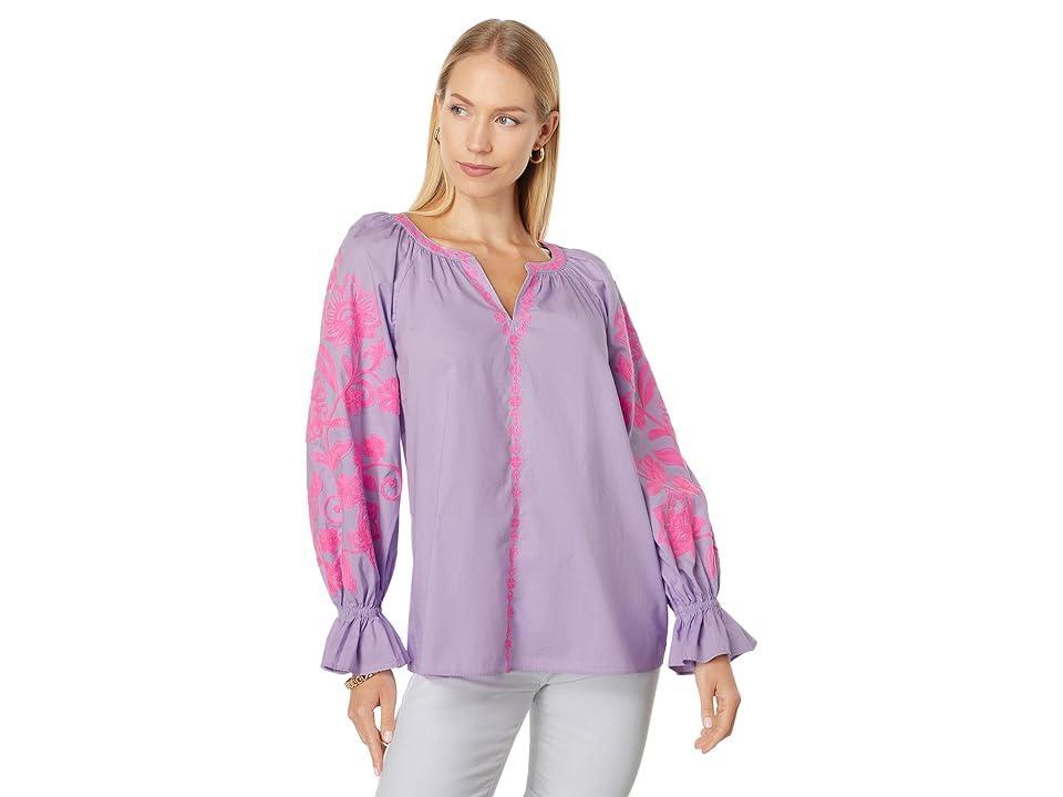 Lilly Pulitzer Revina Tunic Iris) Women's Clothing Product Image