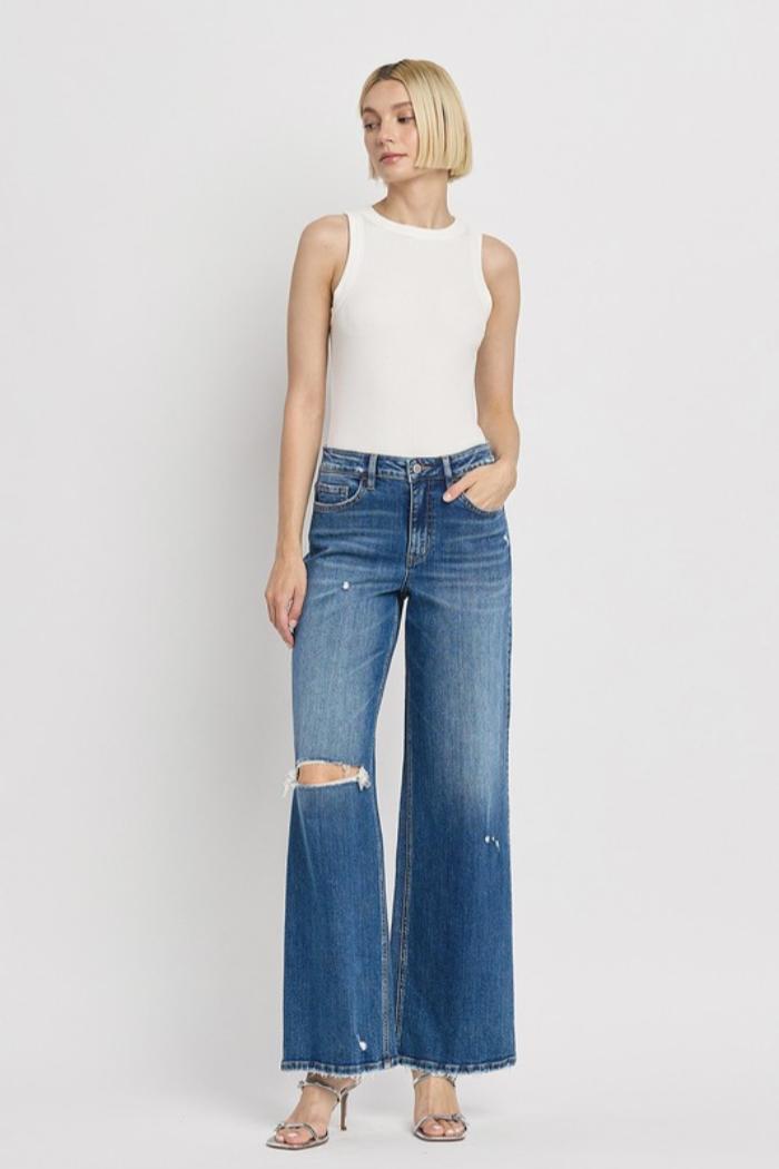 High Rise Wide Leg Jeans Product Image