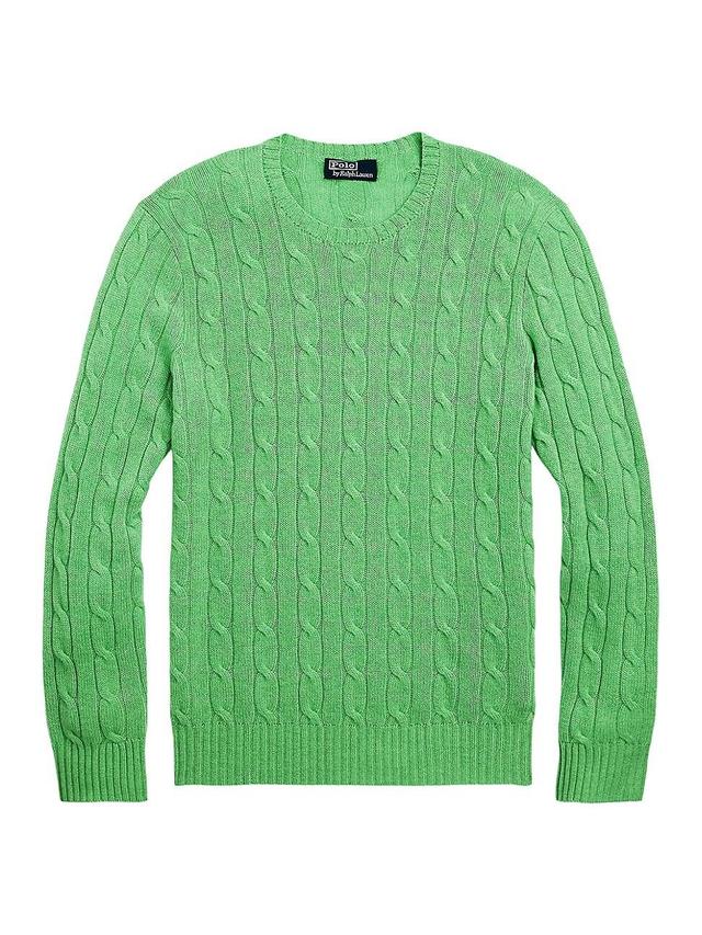 Mens Cashmere Cable-Knit Sweater Product Image