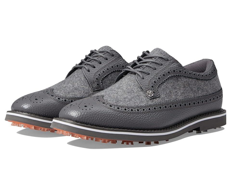 GFORE Men's Long Wing Gallivanter Golf Shoes (Heather Grey) Men's Shoes Product Image