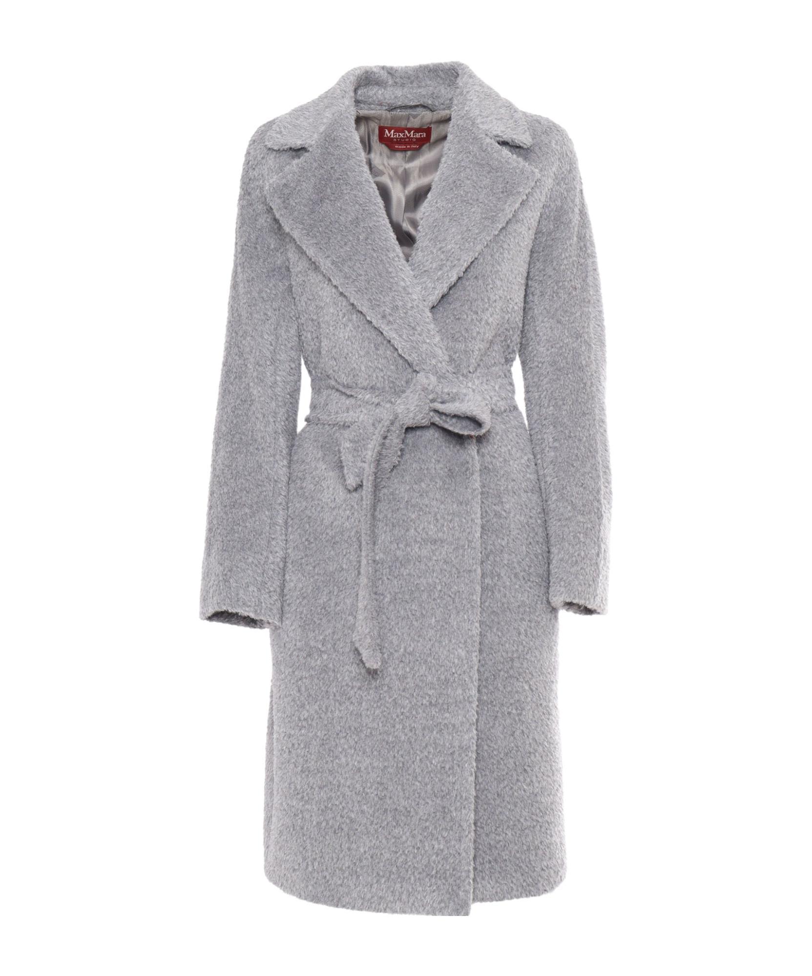 MAX MARA Galante Medium Grey Coat In Gray Product Image