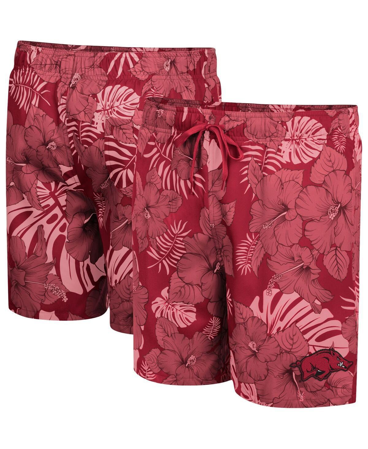 Mens Colosseum Cardinal Arkansas Razorbacks The Dude Swim Shorts Product Image