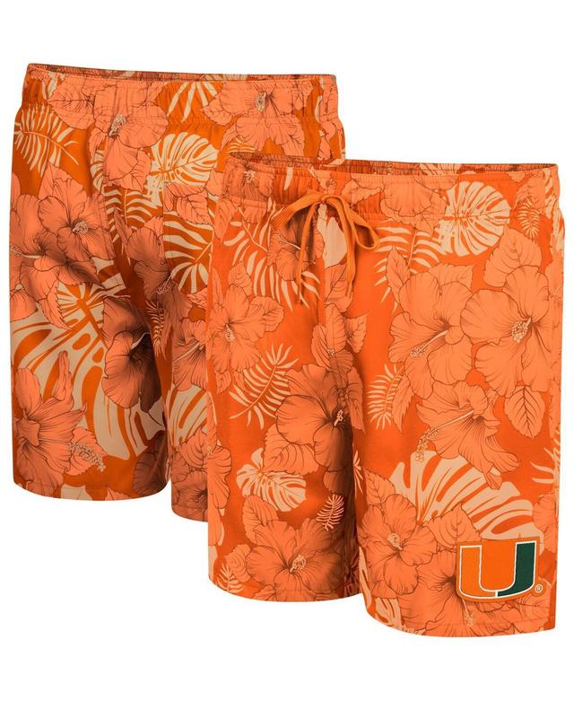 Mens Colosseum Orange Miami Hurricanes The Dude Swim Shorts Product Image