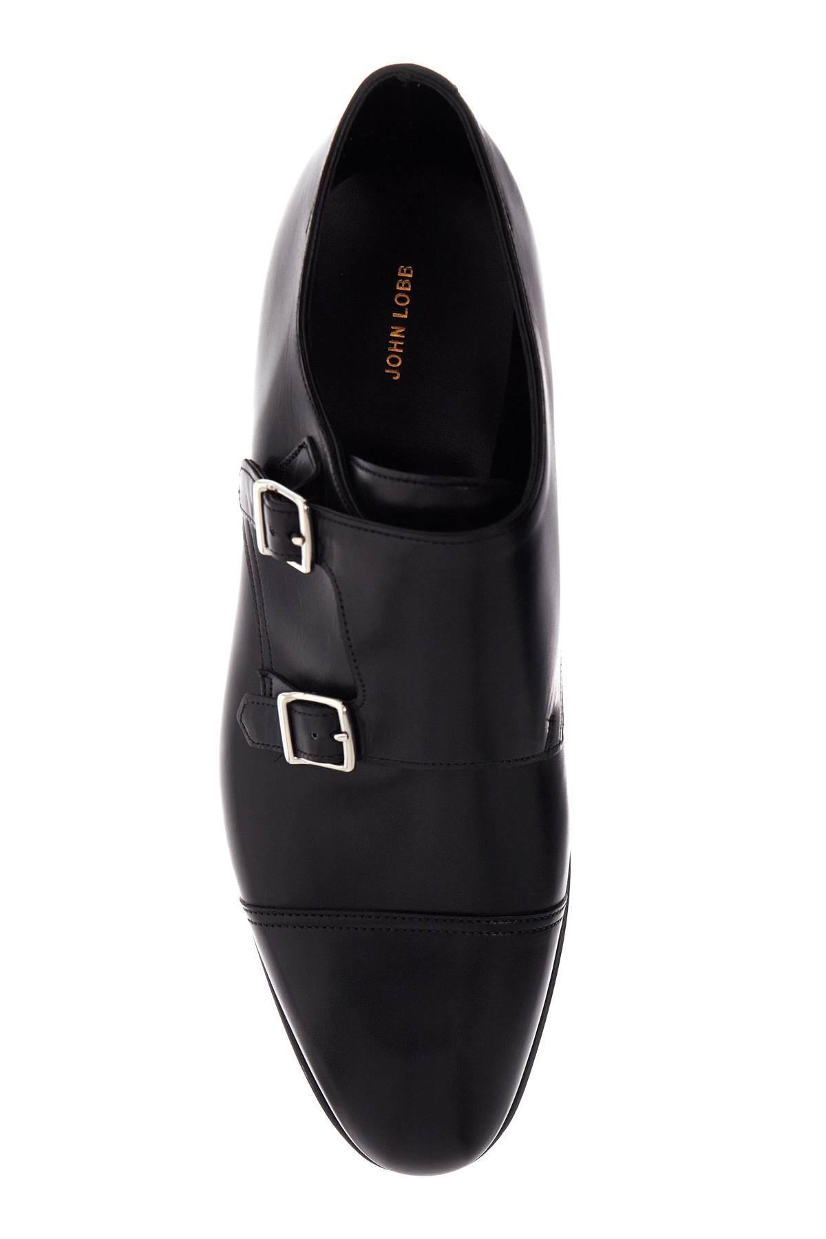 JOHN LOBB William Monk Strap Loafers In Black Product Image