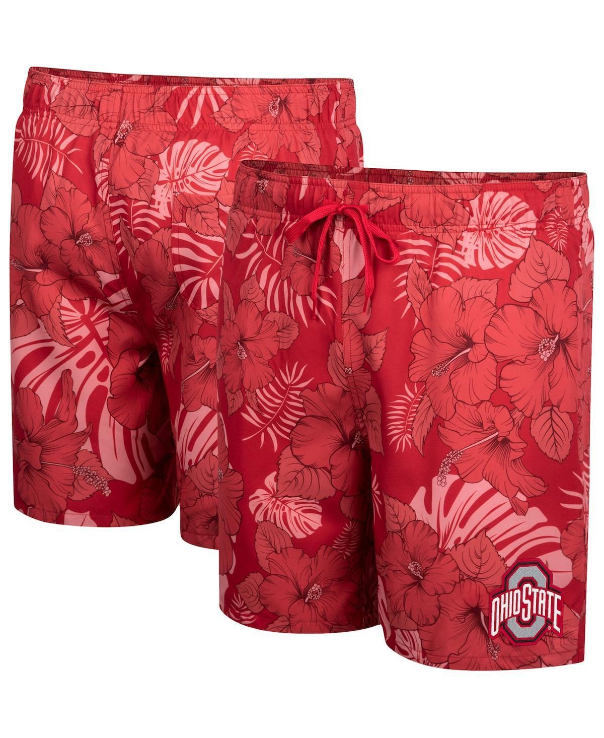 Mens Colosseum Scarlet Ohio State Buckeyes The Dude Swim Shorts Product Image