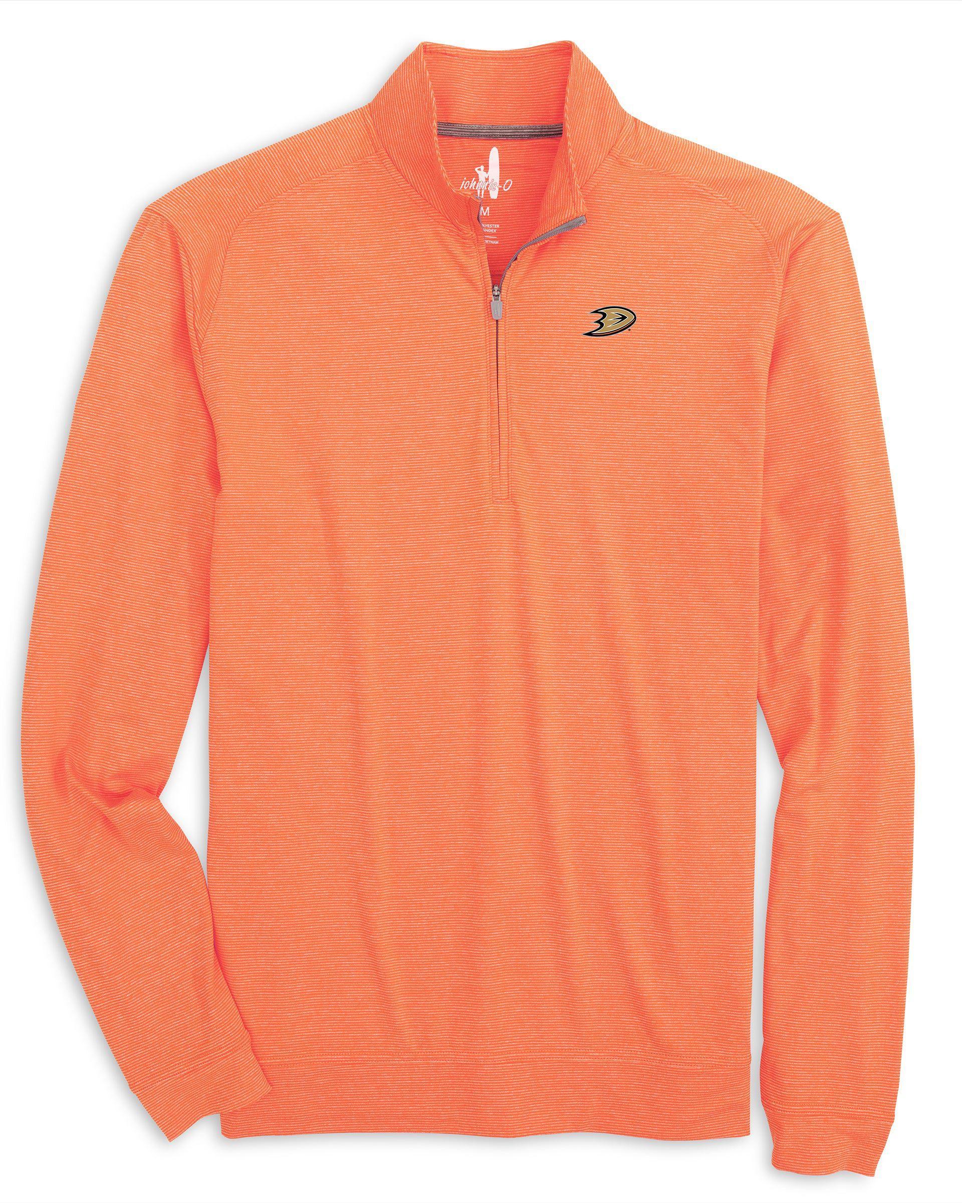 Anaheim Ducks Vaughn Striped Performance 1/4 Zip Product Image