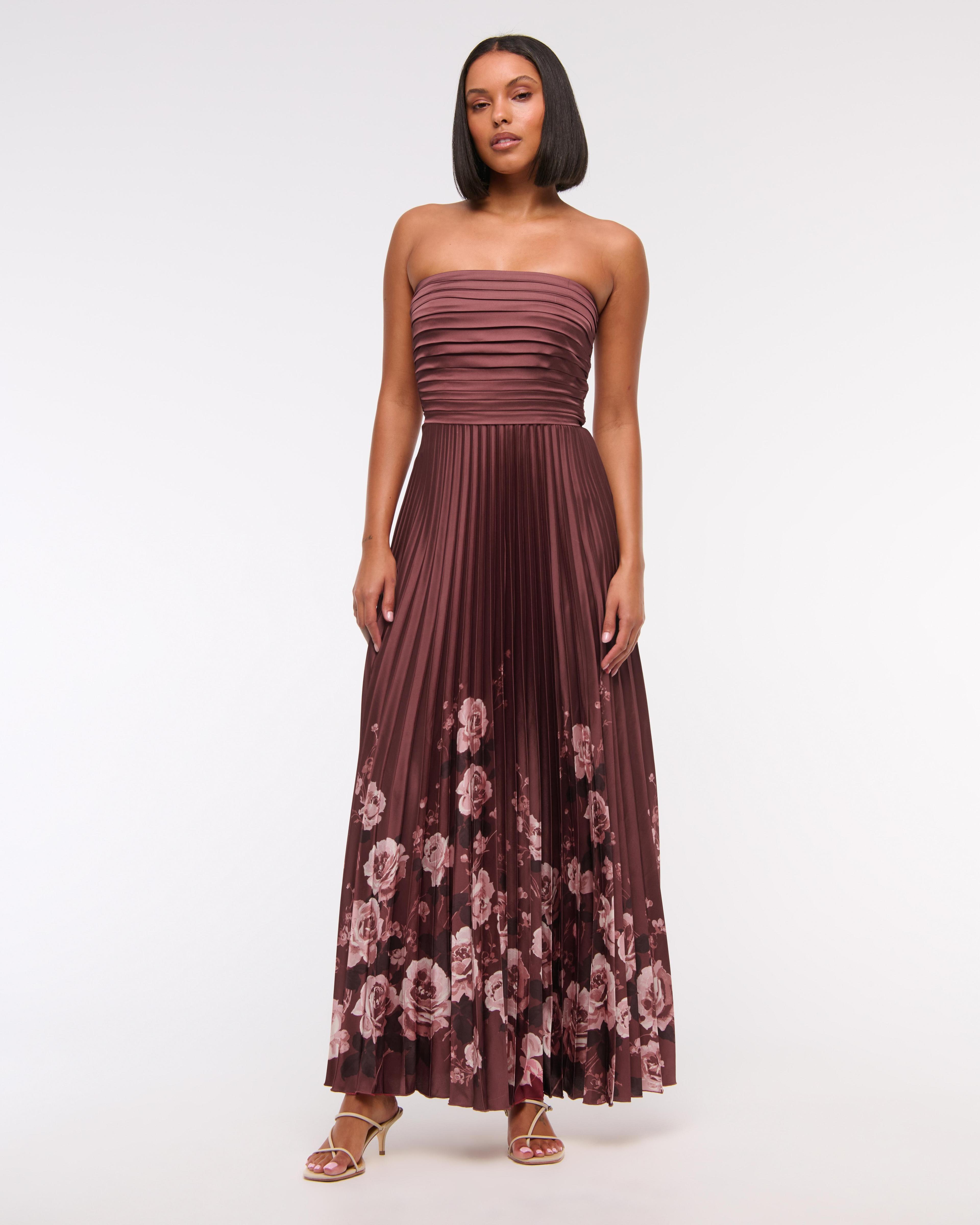 The A&F Giselle Strapless Drama Maxi Dress Product Image