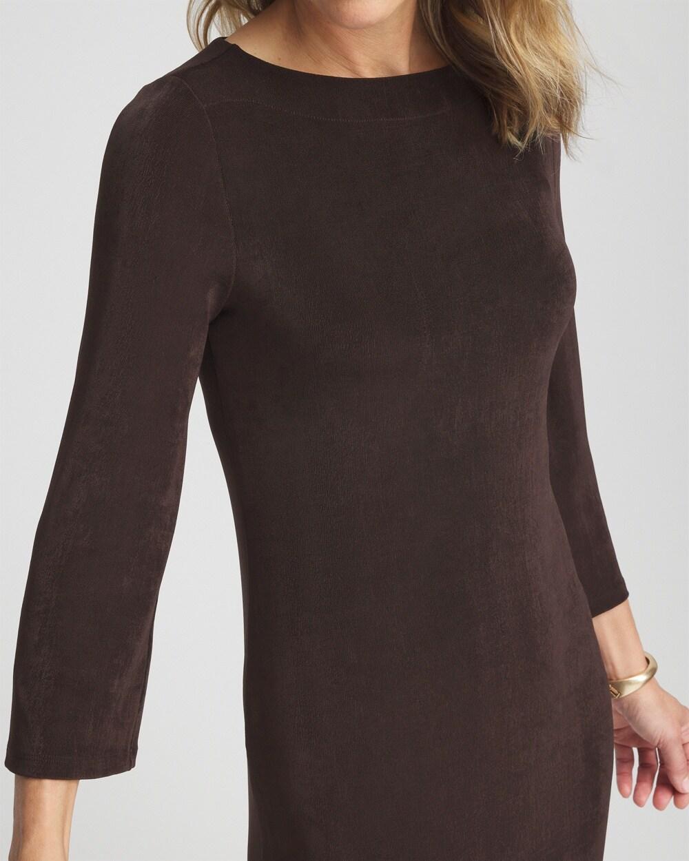 Travelersu2122 Bell Sleeve Boat Neck Dress Product Image