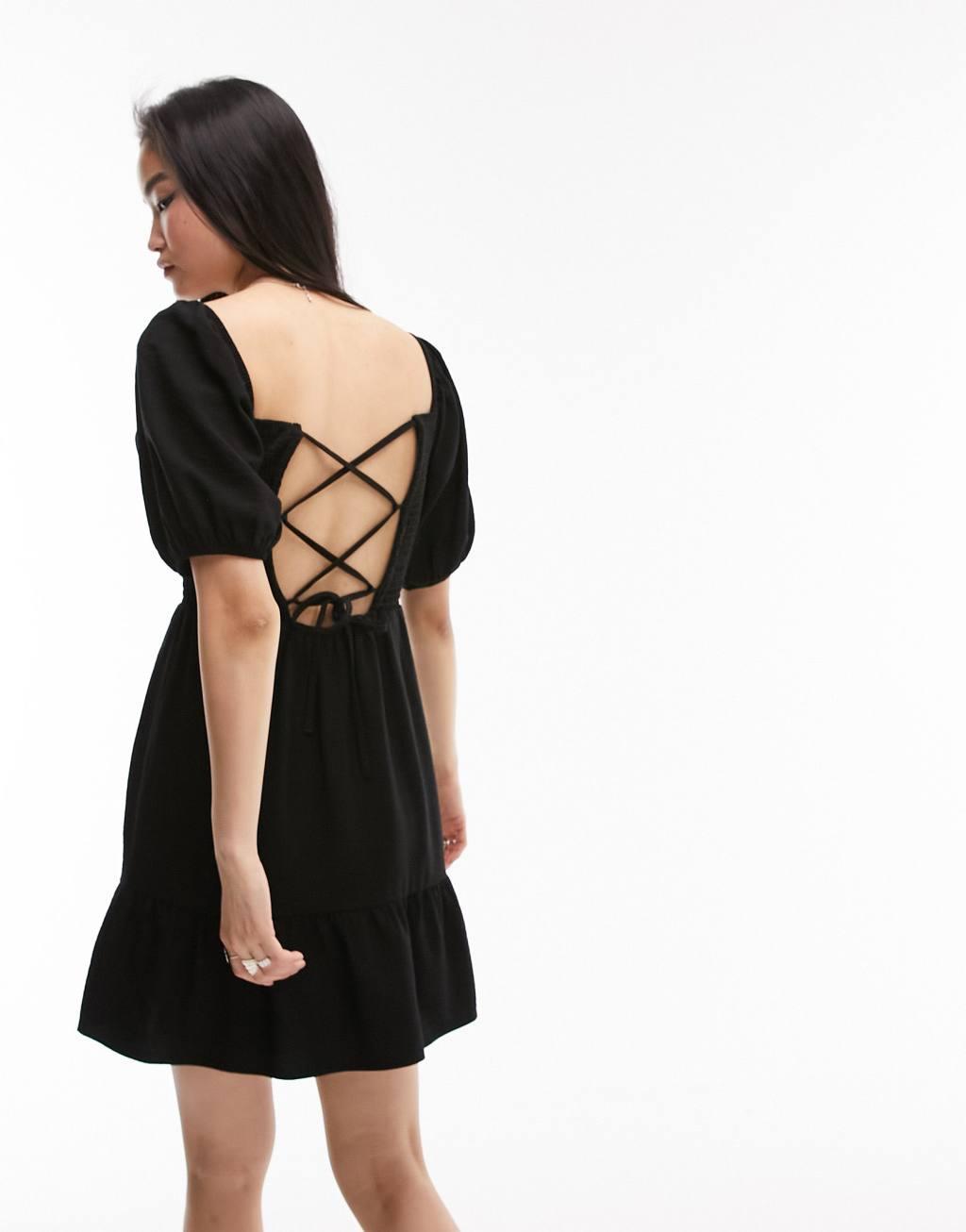 Topshop shirred mini dress Product Image