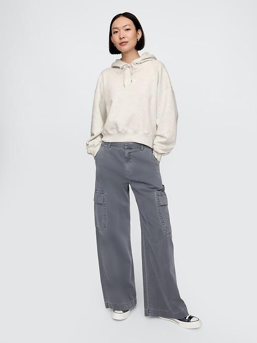 Vintage Soft Cropped Hoodie Product Image