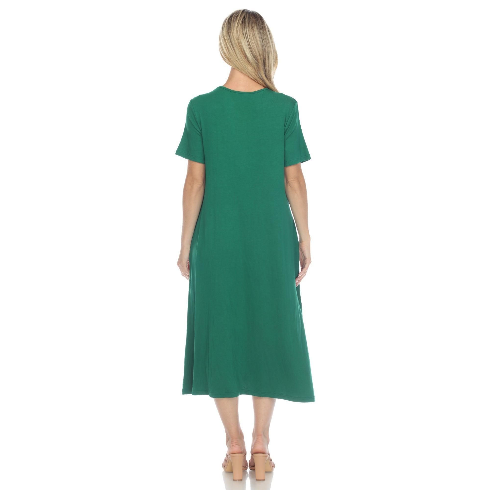 Short Sleeve Midi Dress Product Image