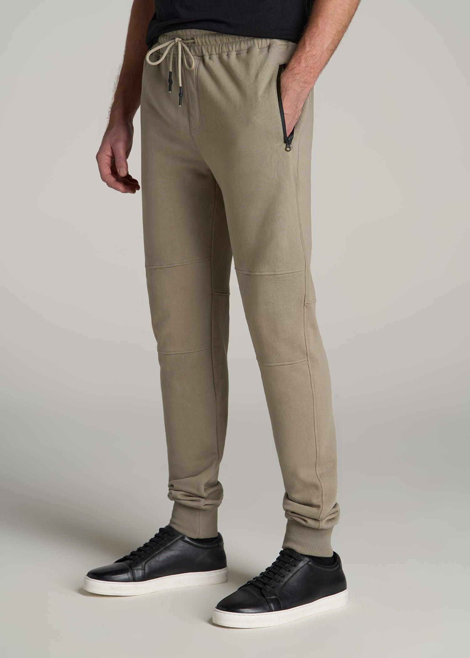 Wearever French Terry Men's Tall Joggers in Khaki Male Product Image