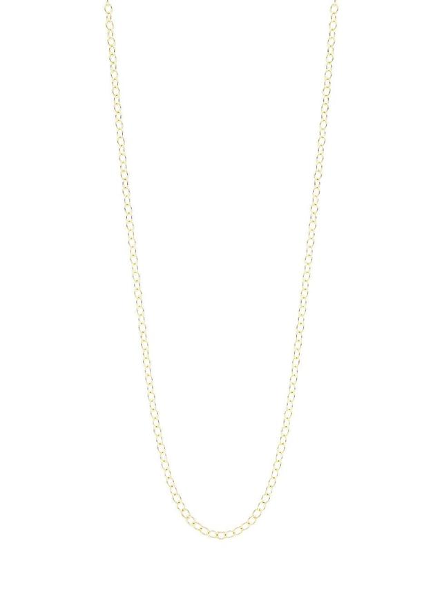 Womens Classic 18K Yellow Gold Extra Small Oval Chain Product Image