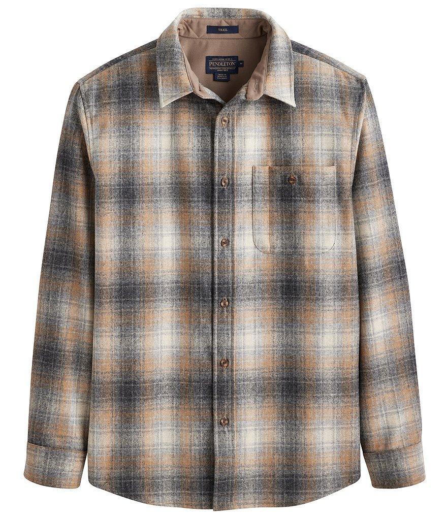 Pendleton Trail Plaid Ombre Long Sleeve Woven Shirt Product Image