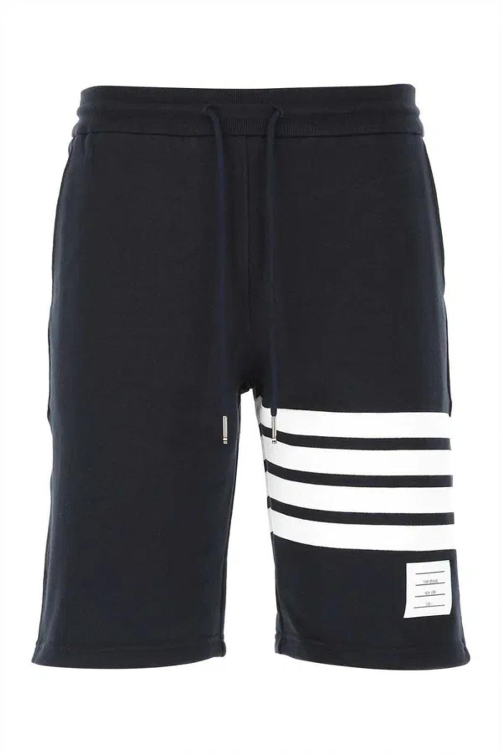 Blue Cotton Shorts Product Image