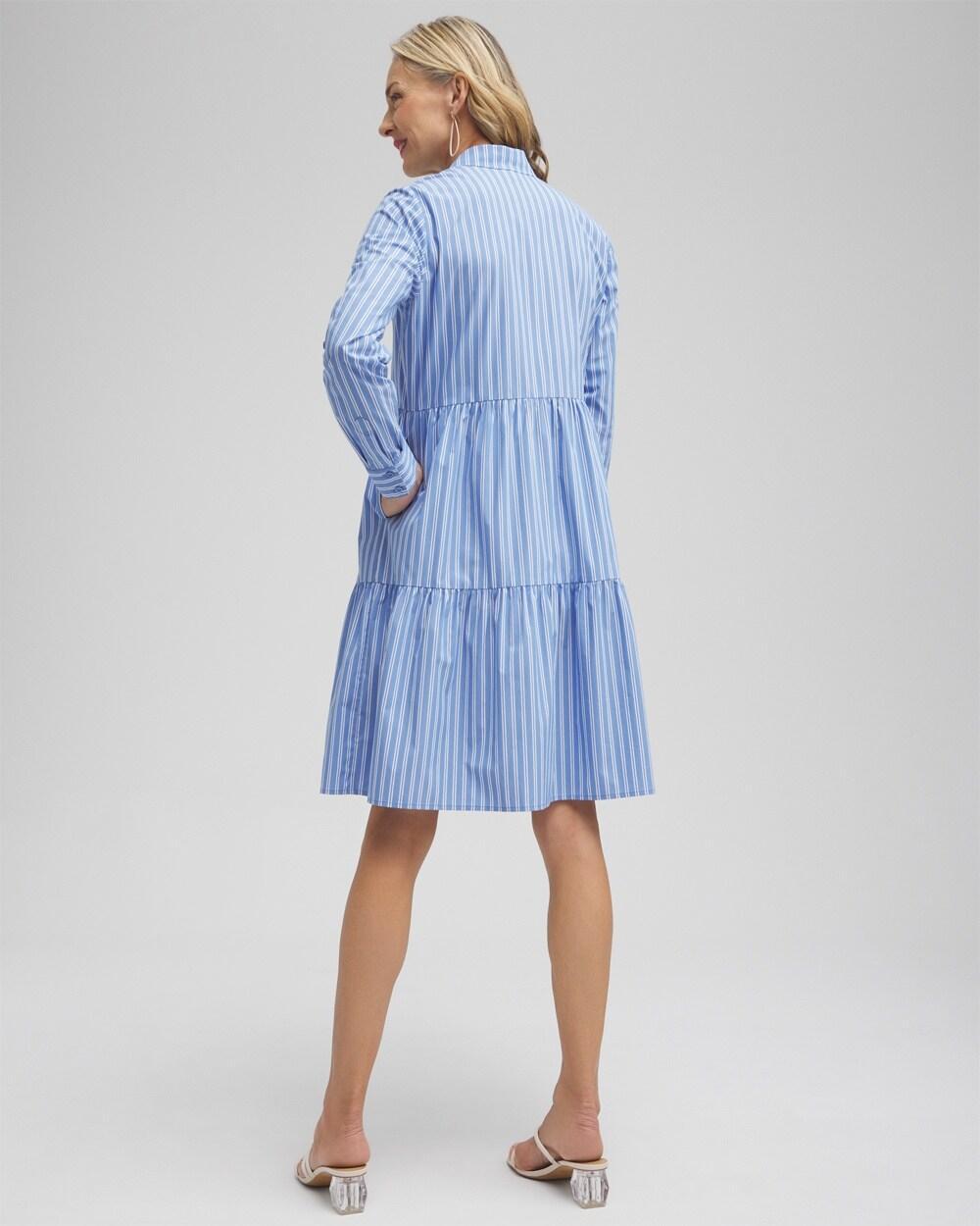 Poplin Stripe Shirt Dress Product Image