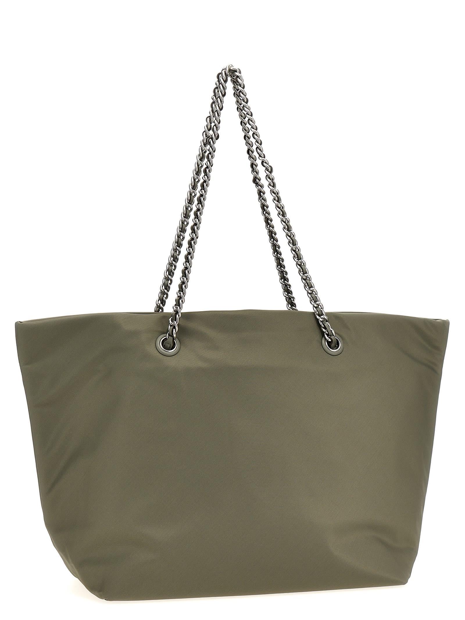 TORY BURCH Ella Chain Shopping Bag In Green Product Image