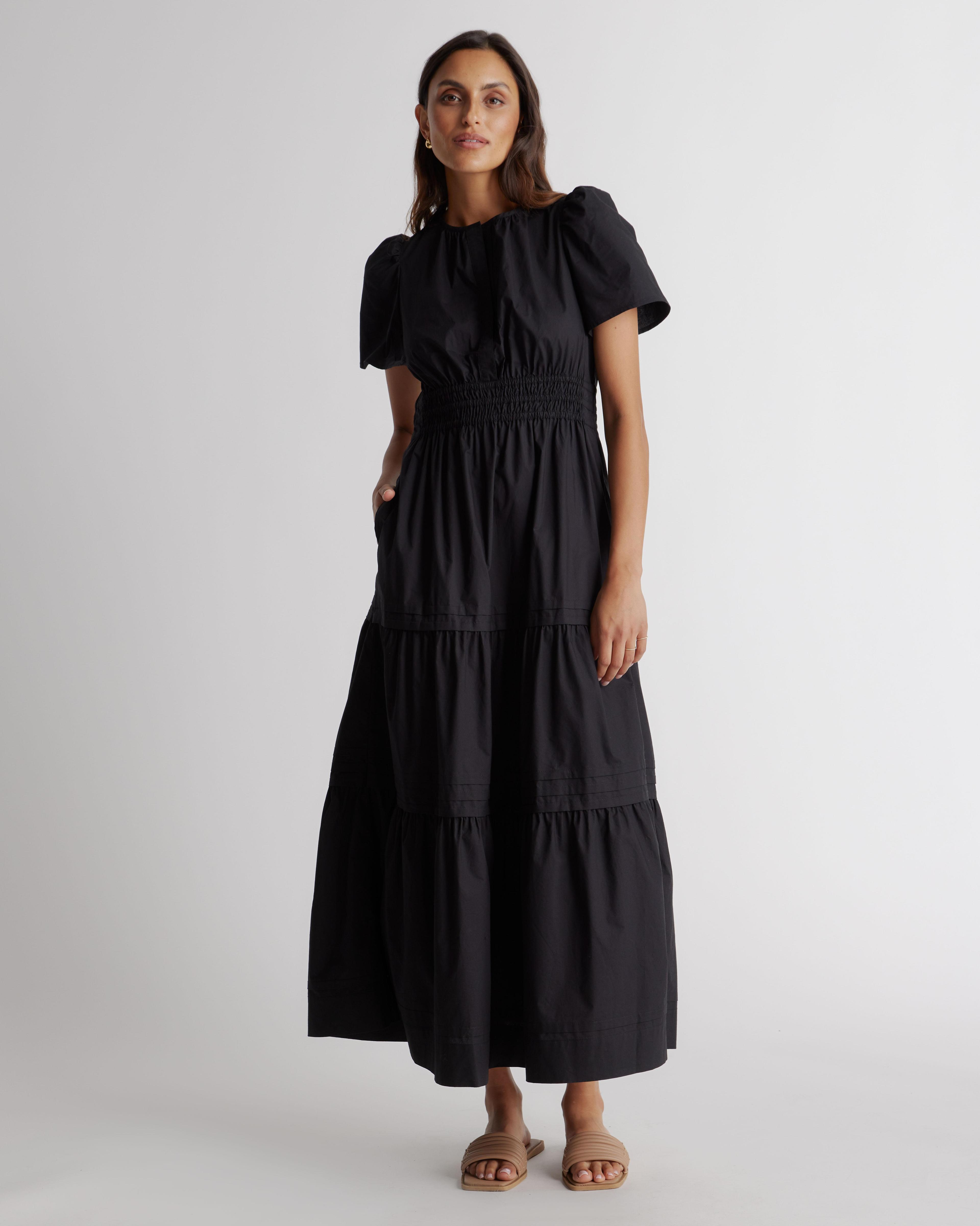 100% Organic Cotton Tiered Maxi Dress Product Image