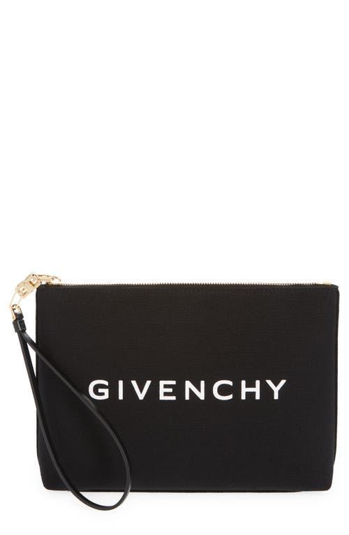 Givenchy Logo Graphic Canvas Travel Pouch Product Image