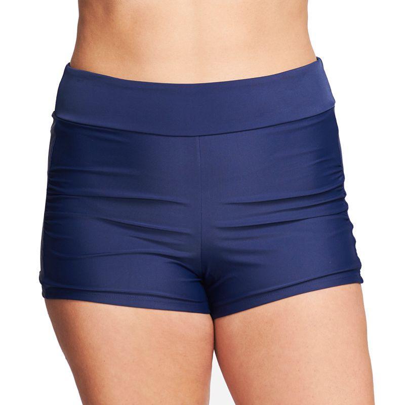 Plus Size Mazu Swim Plus-Size Boy Shorts, Womens Product Image