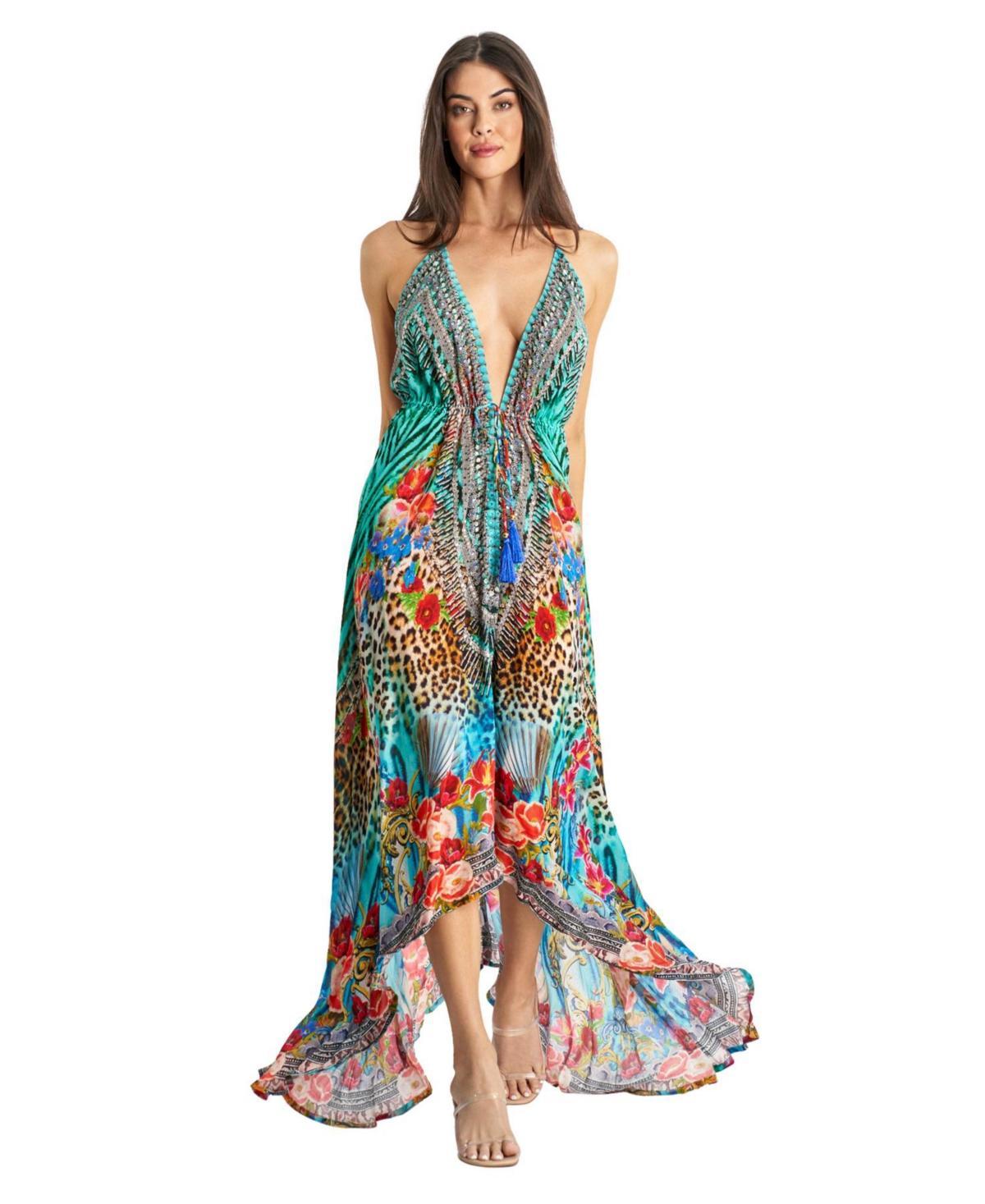 La Moda Clothing Womens Maxi Halterneck Dress Product Image