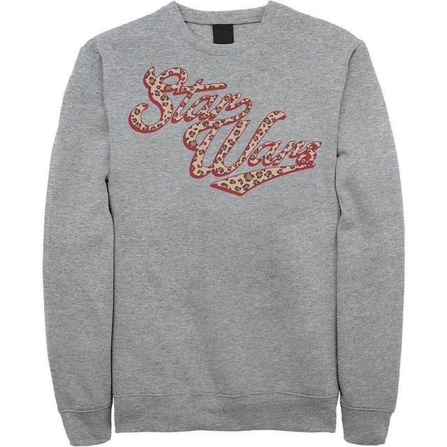 Mens Star Wars Cursive Cheetah Fill Logo Sweatshirt Product Image