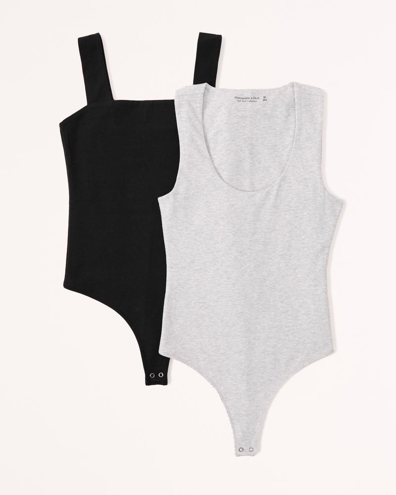 2-Pack Cotton Seamless Fabric Bodysuits Product Image