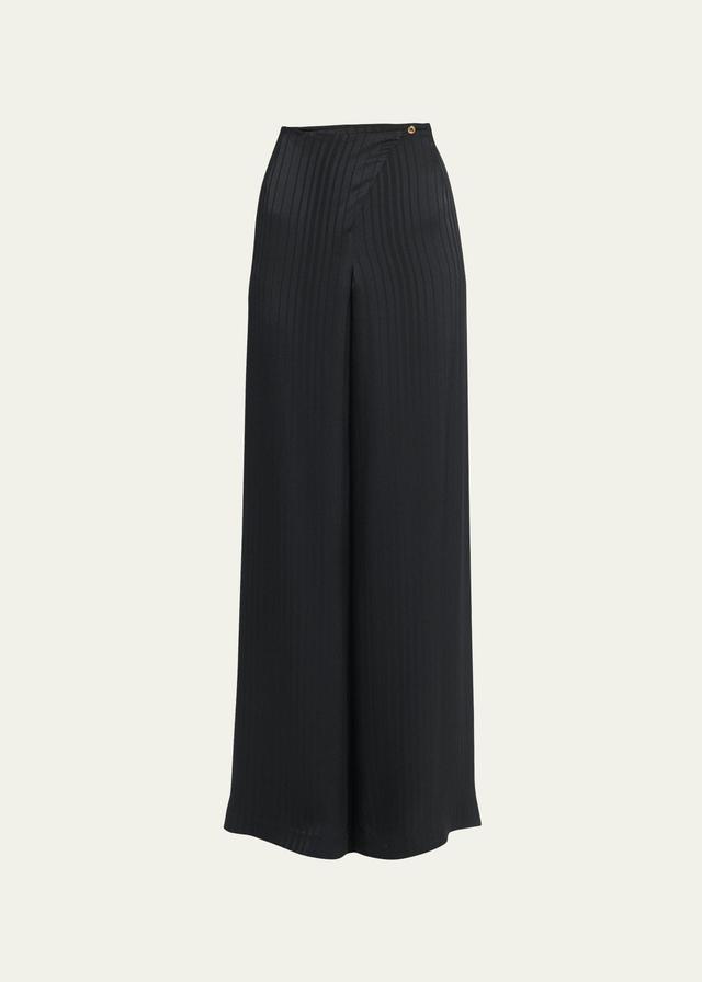 Womens Dresden Wide-Leg Silk Pants Product Image