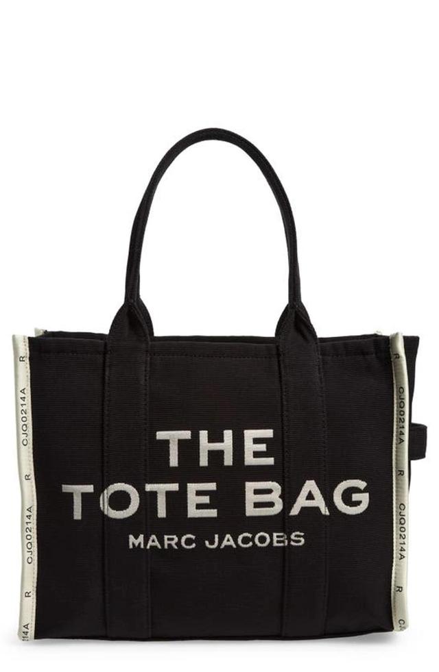 MARC JACOBS The Jacquard Large Tote In Black Product Image