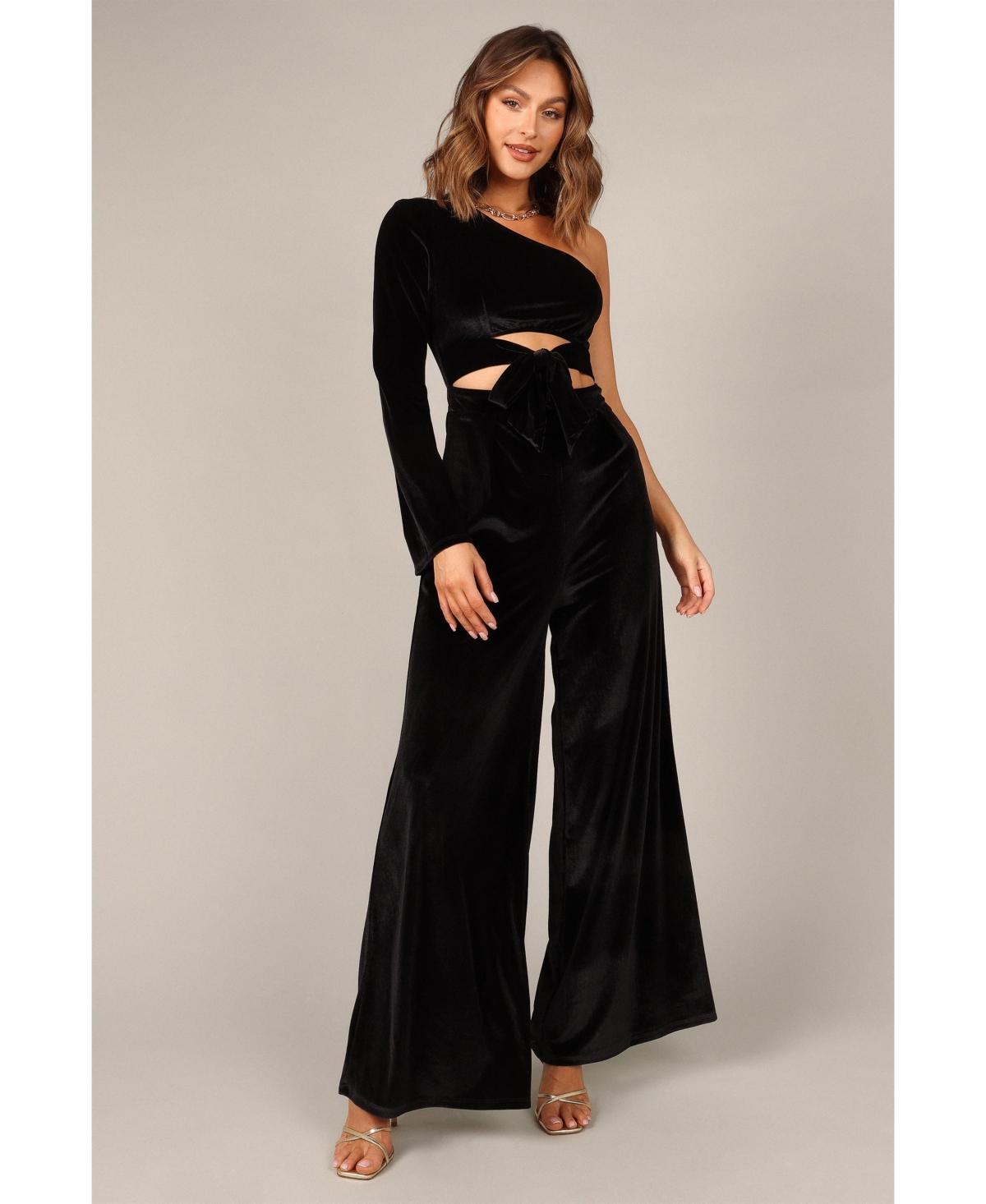 Petal and Pup Womens Avery Velvet Jumpsuit Product Image