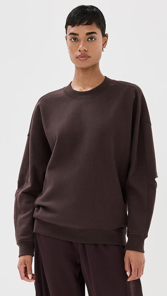 Tibi Cocoon Crew Neck Sweatshirt | Shopbop Product Image