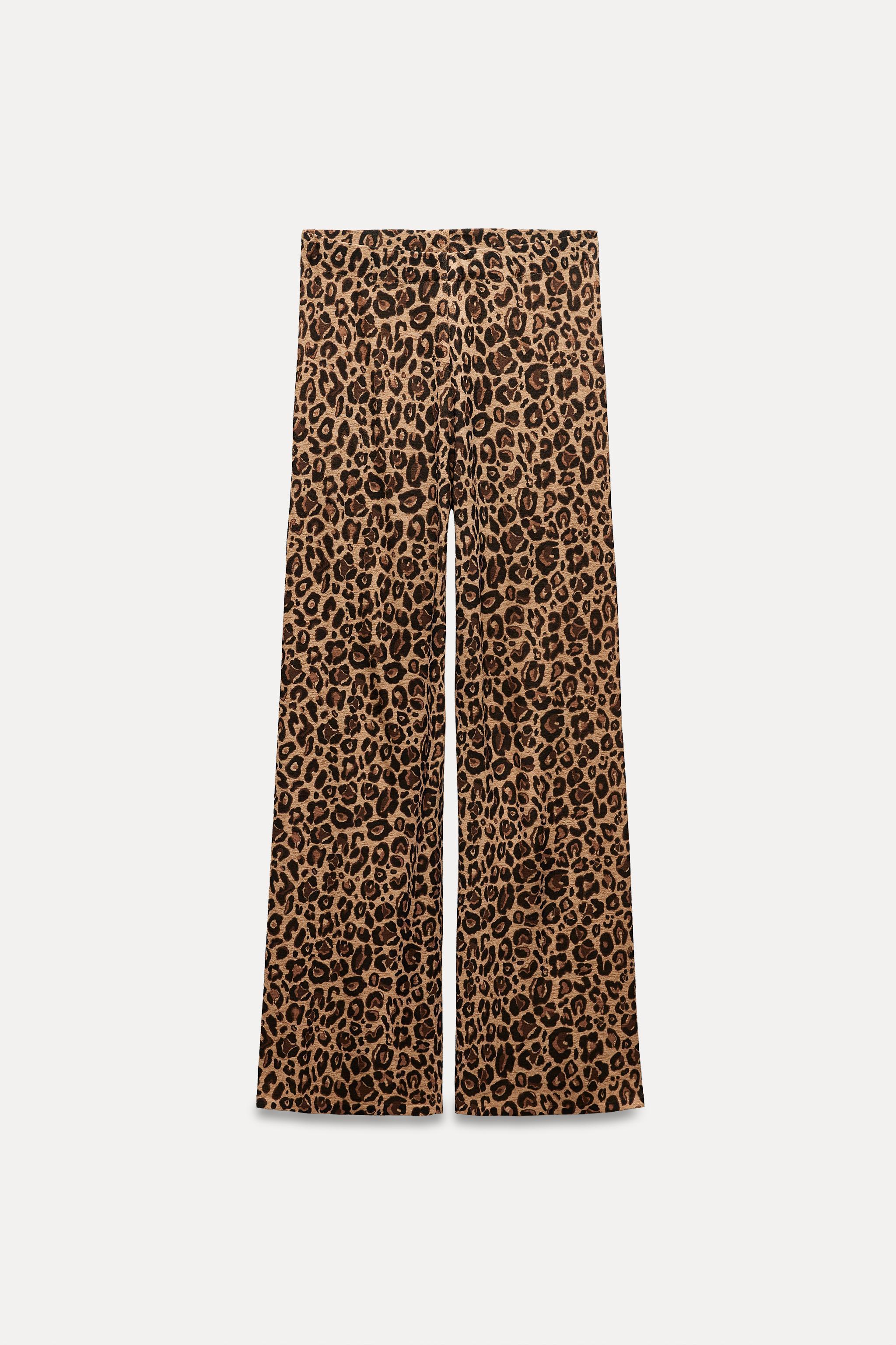 ANIMAL PRINT KNIT PANTS Product Image