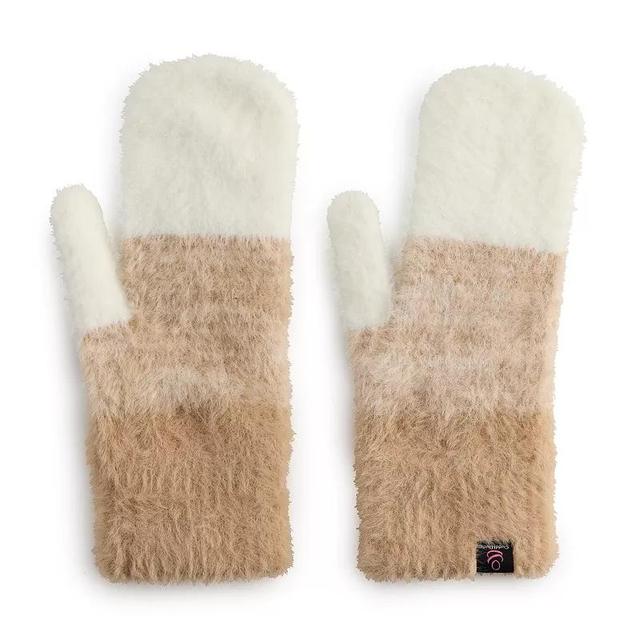 Womens Cuddl Duds Plush Velour Faux Fur Sherpa Cuff Gloves Product Image