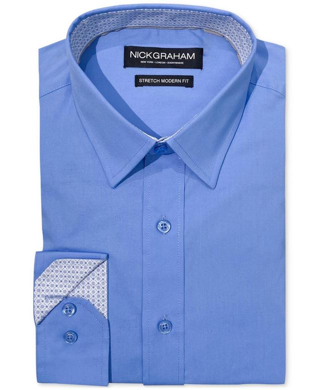 Nick Graham Mens Poplin Solid Dress Shirt Product Image