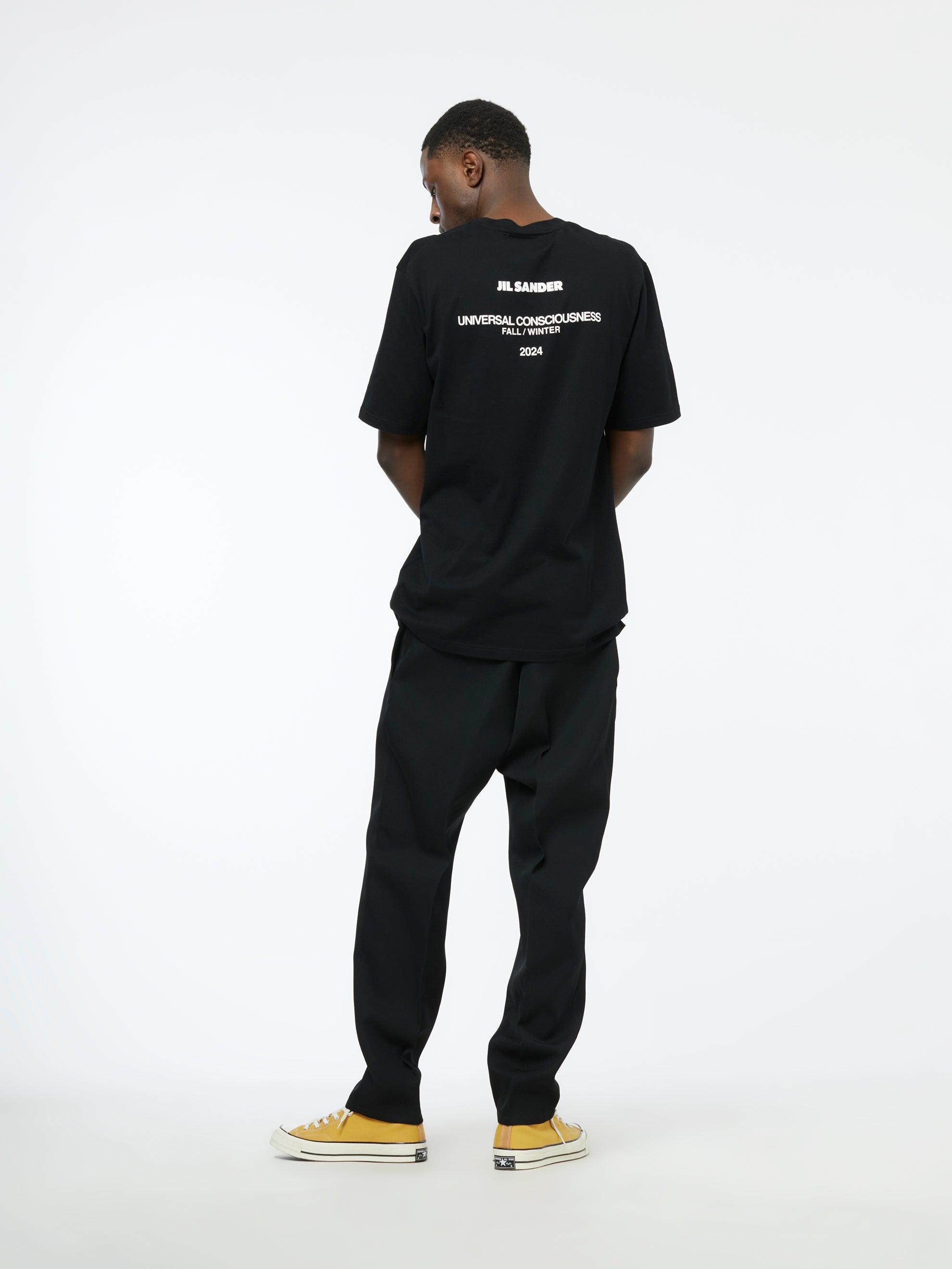 Relaxed Fit Trousers (Black) Product Image