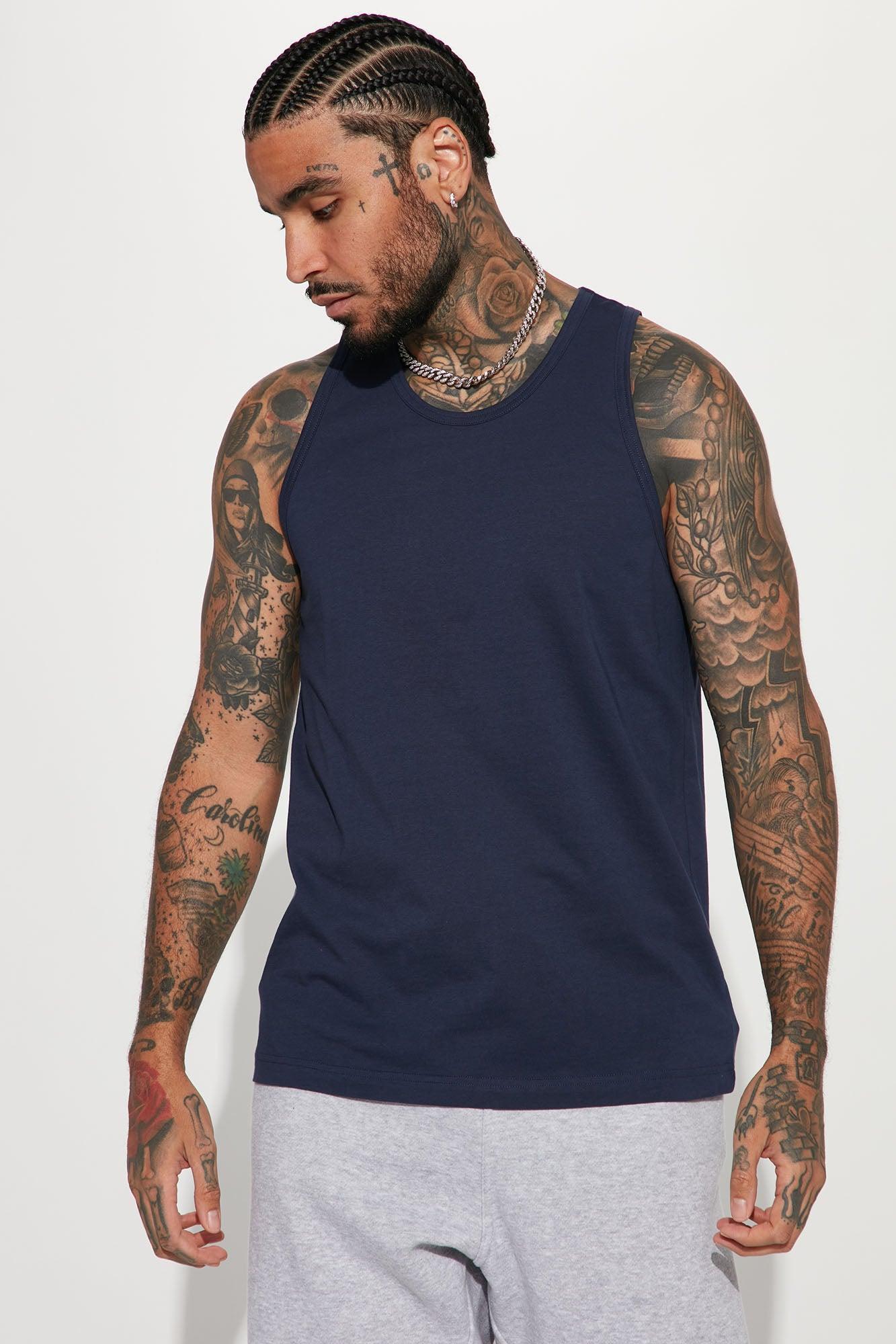 Essential Tank Top - Navy Product Image