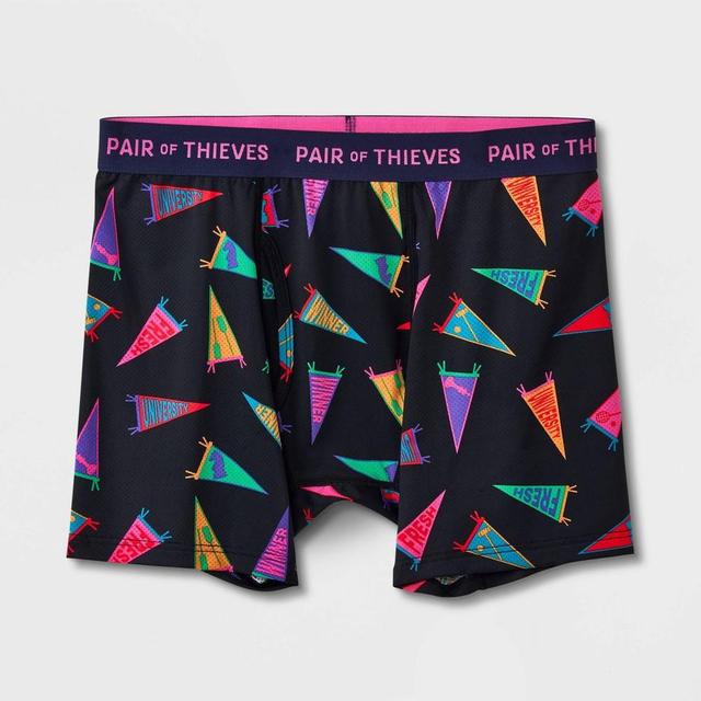 Pair of Thieves Mens Super Fit Boxer Briefs - Black S: Moisture-Wicking, Quick-Dry, Stretch, Opaque Product Image